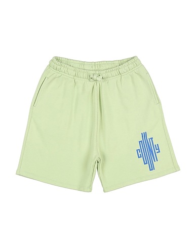 MARCELO BURLON Shorts & Bermuda Light green 100% Cotton