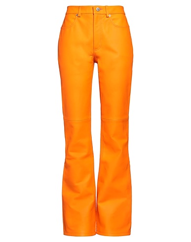 JW ANDERSON Hosen Orange 100% Lammleder