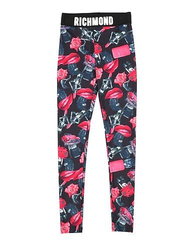 JOHN RICHMOND Leggings Black 90% Polyester, 10% Elastane