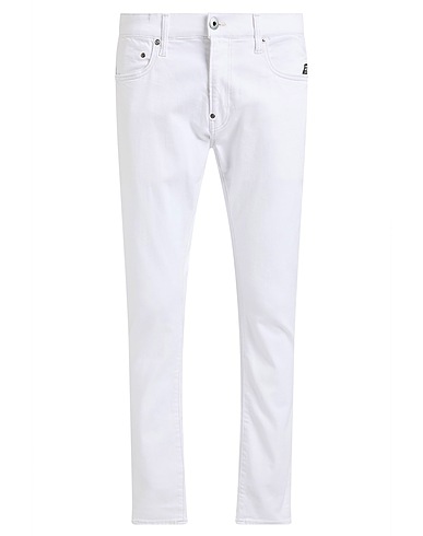 G-STAR RAW Denim trousers White 91% Cotton, 7% Elastomultiester, 2% Elastane