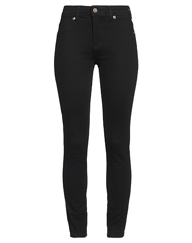 VERSACE JEANS COUTURE Denim trousers Black 98% Cotton, 2% Elastane
