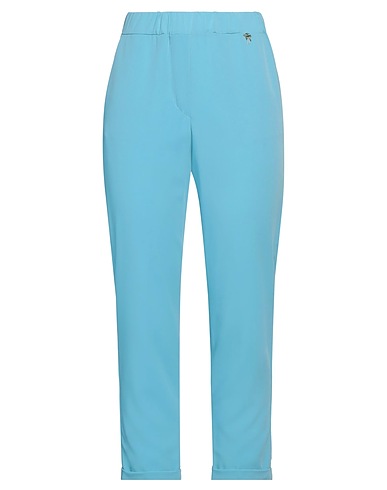 GAI MATTIOLO Casual trouser Azure 96% Polyester, 4% Elastane