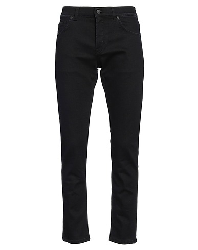 DONDUP Denim trousers Black 93% Cotton, 5% Elastomultiester, 2% Elastane