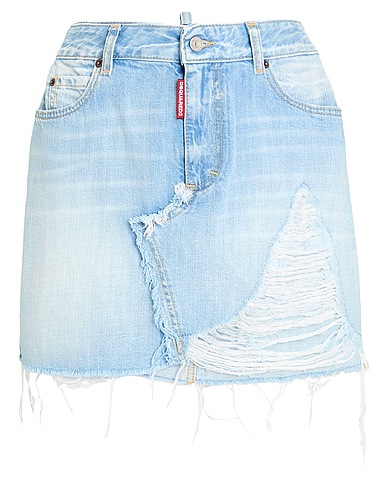 DSQUARED2 Denim skirt Blue 100% Cotton
