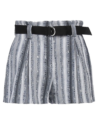 IRO Shorts & Bermuda Slate blue 55% Polyester, 21% Cotton, 16% Acrylic, 4% Polyacrylic, 4% Polyamide