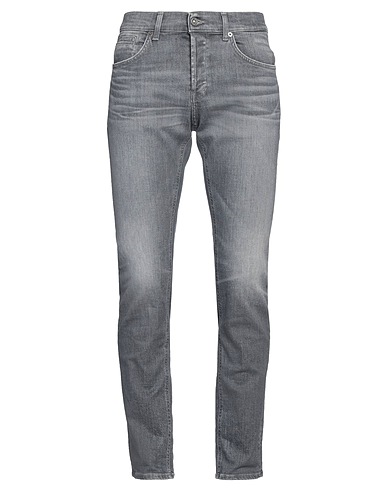 DONDUP Denim trousers Grey 97% Organic cotton, 3% Recycled elastane