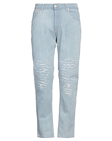 GREY DANIELE ALESSANDRINI Denim pants Blue 100% Cotton