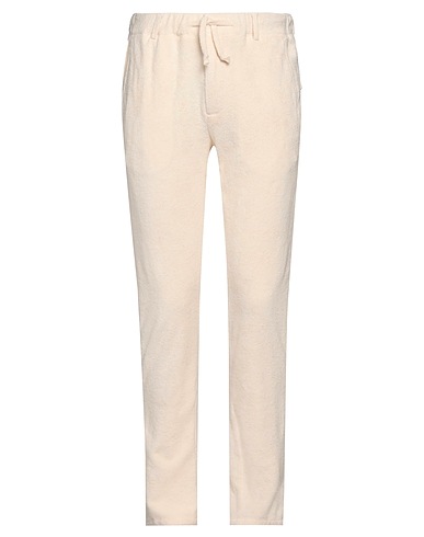 GREY DANIELE ALESSANDRINI Casual trouser Ivory 80% Cotton, 20% Polyester