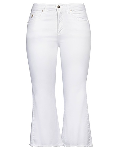 GAI MATTIOLO Bootcut Jeans White 97% Cotton, 3% Elastane