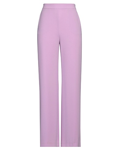 PATRIZIA PEPE Casual trouser Lilac 89% Polyester, 11% Elastane