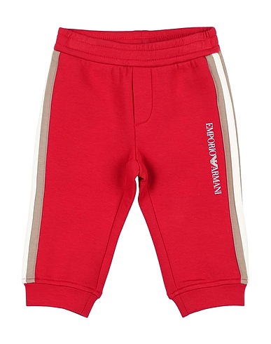 EMPORIO ARMANI Casual pants Red 77% Cotton, 19% Polyester, 4% Elastane