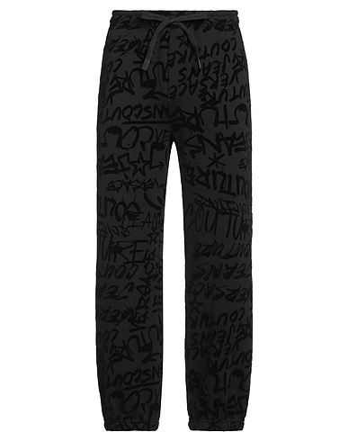 VERSACE JEANS COUTURE Casual trouser Black 100% Cotton, Polyamide