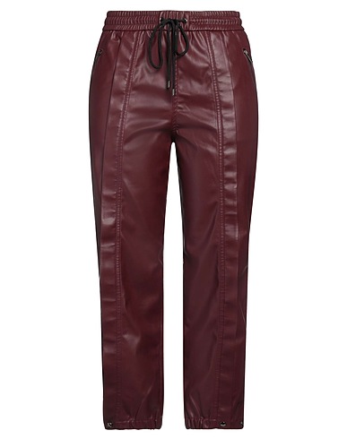 ICEBERG Casual pants BORDEAUX 100% Polyester, Polyurethane