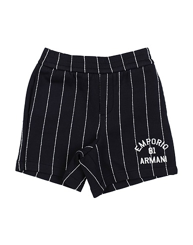 EMPORIO ARMANI Shorts & Bermuda Midnight blue 76% Cotton, 18% Polyester, 6% Elastane