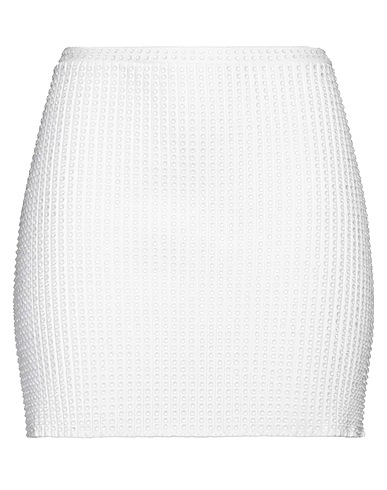 ALEXANDER WANG Mini skirt White 99% Polyester, 1% Elastane