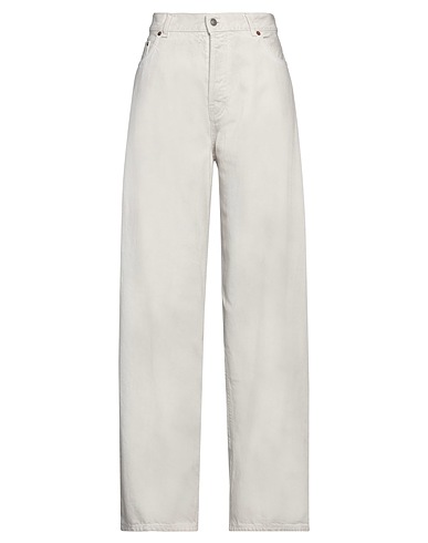 HAIKURE Denim trousers White 100% Cotton