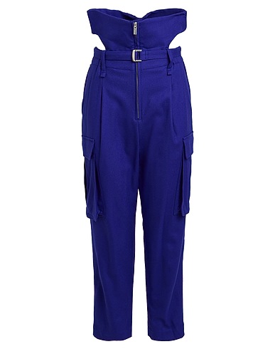 ISSEY MIYAKE Casual trouser Dark purple 99% Wool, 1% Polyurethane
