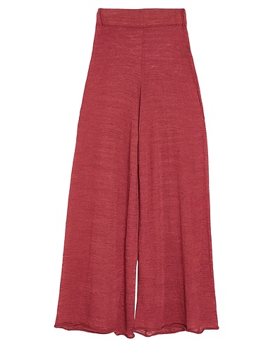 ROBERTO COLLINA Casual trouser Burgundy 55% Linen, 45% Polyester