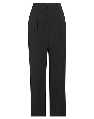HERSKIND パンツ チャコール ポリエステル 54% / バージンウール 45% / ポリウレタン 1% / コットン