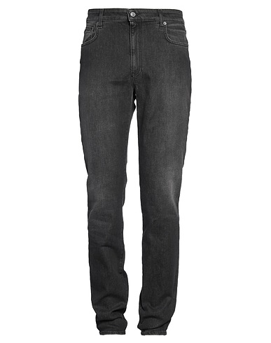 MOSCHINO Denim trousers Black 98% Cotton, 2% Elastane