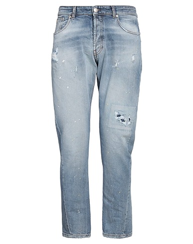 JOHN RICHMOND Denim pants Blue 99% Cotton, 1% Elastane