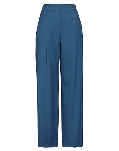 BURBERRY Casual pants Blue 100% Virgin Wool