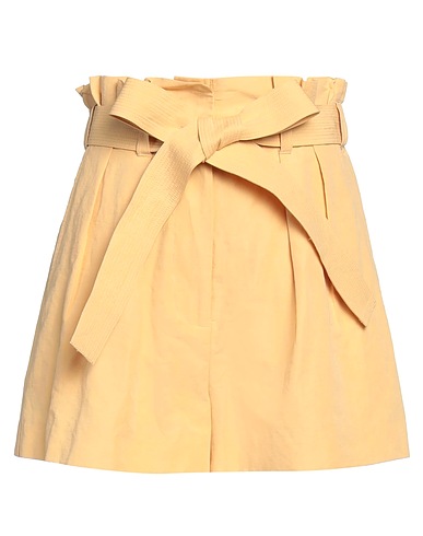 ULLA JOHNSON Shorts & Bermuda Sand 53% Cotton, 45% Linen, 2% Silk