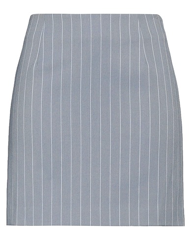 GESTUZ Mini skirt Light blue 68% Polyester, 30% Viscose, 2% Elastane