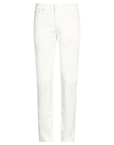 DUNHILL Casual pants White 97% Cotton, 3% Elastane