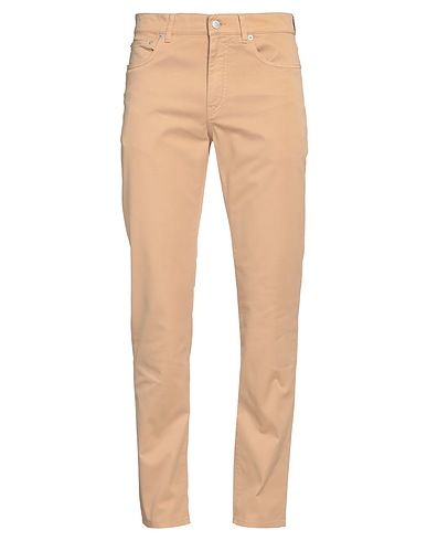 DUNHILL Casual pants Camel 97% Cotton, 3% Elastane