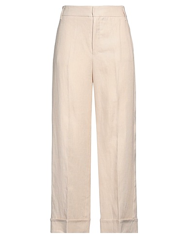 'S MAX MARA Casual trouser Beige 100% Linen
