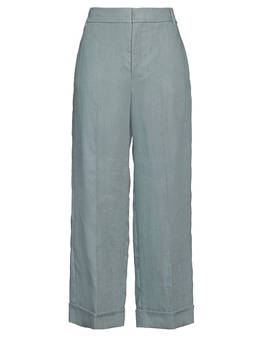 'S MAX MARA Pantalone Celeste 100% Lino