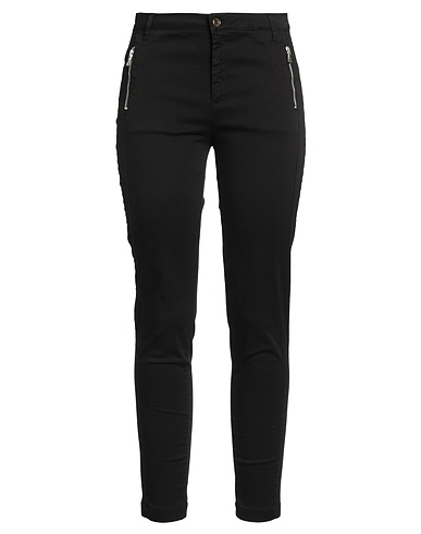 LIU •JO Casual pants Black 96% Cotton, 4% Elastane