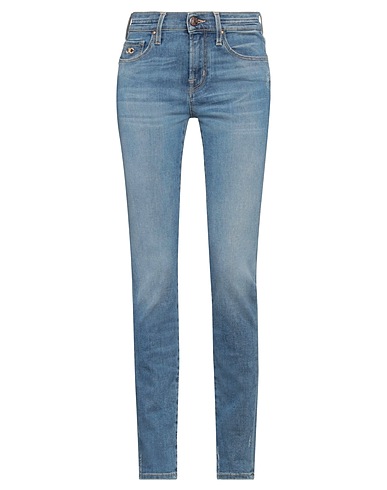 JACOB COHЁN Denim pants Blue 92% Cotton, 6% Elastomultiester, 2% Elastane, Polyester