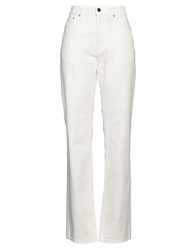 SEMICOUTURE Casual pants BIANCO 100% Cotton