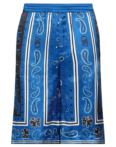 OFF-WHITE™ Shorts & Bermuda Bright blue 100% Viscose