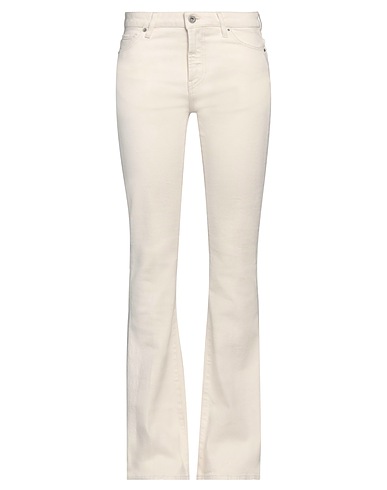 PENCE Pantaloni jeans Avorio 98% Cotone, 2% Elastan