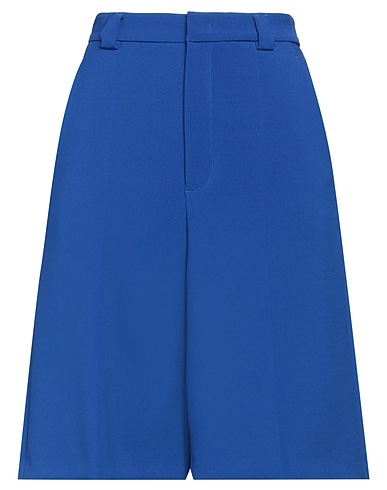 REDValentino Shorts & Bermuda Blue 93% Polyester, 7% Elastane