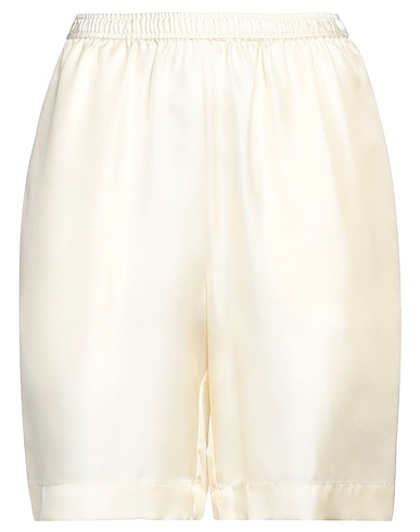 LOULOU STUDIO Shorts & Bermuda Avorio 100% Seta