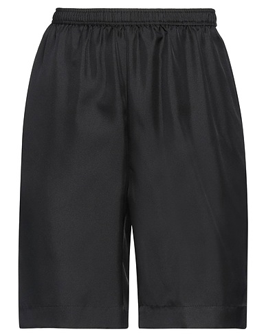 LOULOU STUDIO Shorts & Bermuda Nero 100% Seta