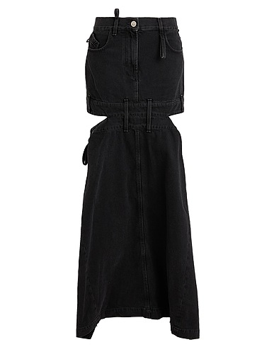 THE ATTICO Denim skirt Black 100% Cotton