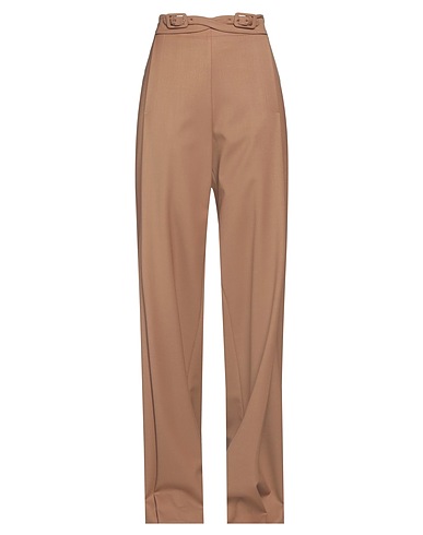 MARCO DE VINCENZO Casual trouser Camel 97% Wool, 3% Elastane