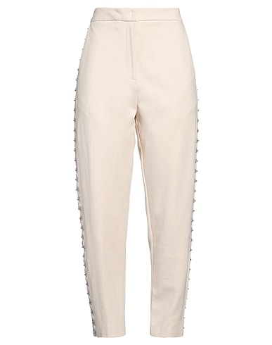 MEIMEIJ Casual trouser Beige 65% Viscose, 30% Polyamide, 5% Elastane, Acetate