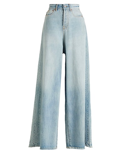VETEMENTS Pantaloni jeans Blu 100% Cotone
