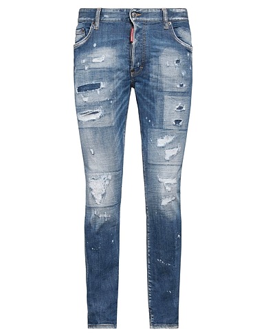 DSQUARED2 Pantaloni jeans Blu 93% Cotone, 4% Poliestere, 3% Elastan
