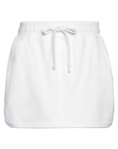 REDValentino Mini skirt White 100% Cotton, Polyamide
