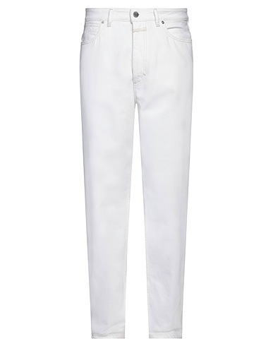 CLOSED Denim trousers Off white 80% Cotton, 20% Recycled cotton