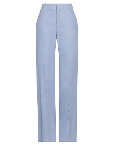 CHLOÉ Casual trouser Light blue 100% Linen