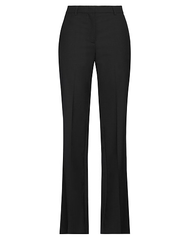 SEMICOUTURE Casual trouser Black 53% Polyester, 43% Virgin Wool, 4% Elastane