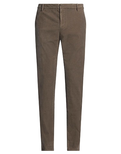 DONDUP Casual trouser Military green 98% Cotton, 2% Elastane